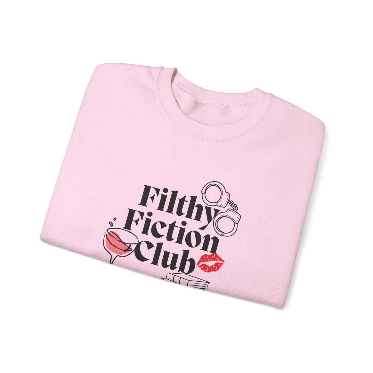 Filthy Fiction Club Sweatshirt – Bookish Smut Lover Pullover | Cozy Dark Romance Book Club Crewneck