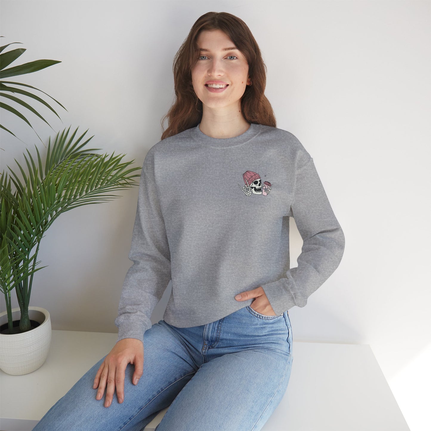 Fueled by Coffee and Smut Crewneck Sweatshirt – Spicy Book Lover Aesthetic