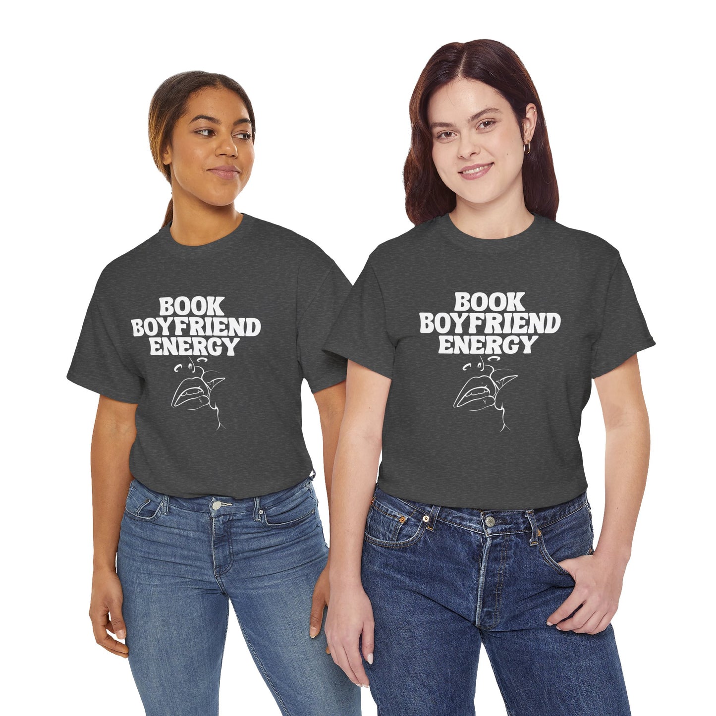 Book Boyfriend Energy Tee – Spicy BookTok T-Shirt for Romance Readers