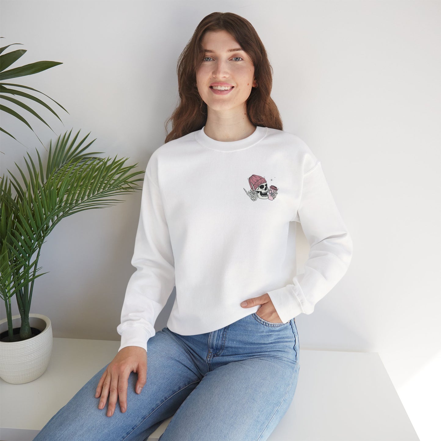 Fueled by Coffee and Smut Crewneck Sweatshirt – Spicy Book Lover Aesthetic