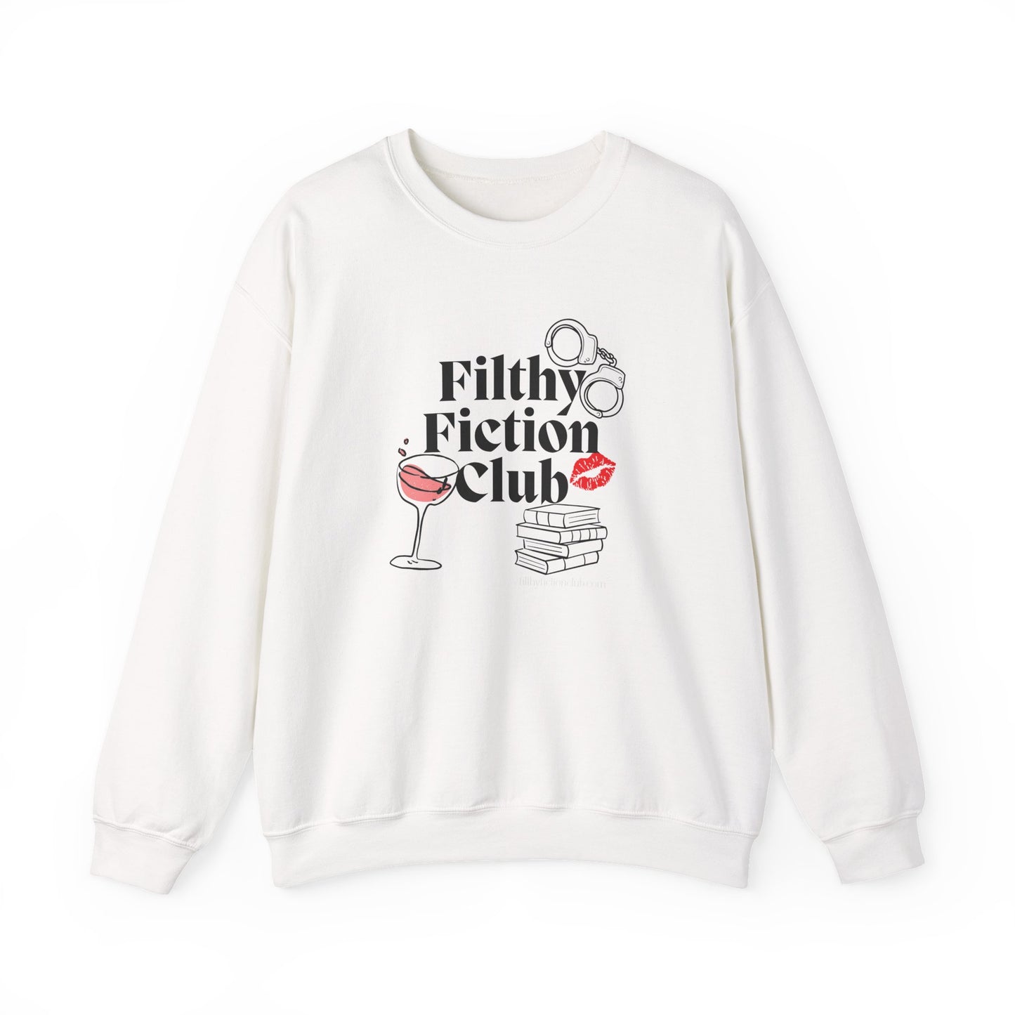 Filthy Fiction Club Sweatshirt – Bookish Smut Lover Pullover | Cozy Dark Romance Book Club Crewneck