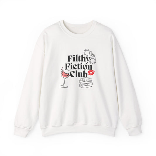 Filthy Fiction Club Sweatshirt – Bookish Smut Lover Pullover | Cozy Dark Romance Book Club Crewneck