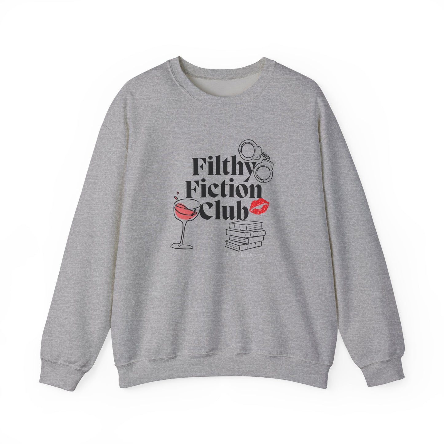 Filthy Fiction Club Sweatshirt – Bookish Smut Lover Pullover | Cozy Dark Romance Book Club Crewneck