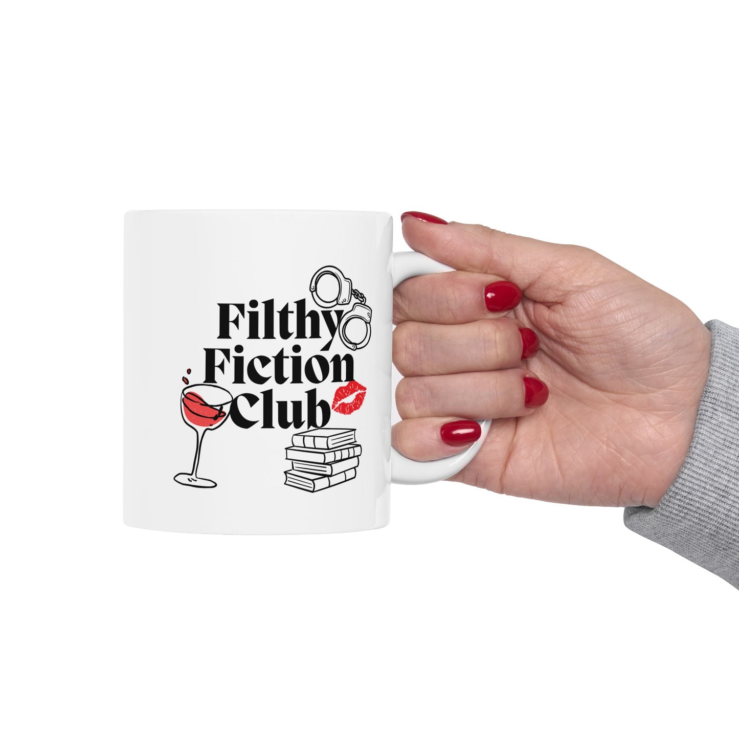 Read Smut, Drink Wine, Stay Spicy – Spicy Book Lover Mug for Romance & Filthy Fiction Fans