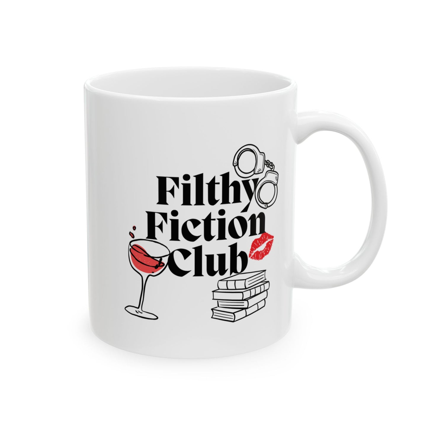 Read Smut, Drink Wine, Stay Spicy – Spicy Book Lover Mug for Romance & Filthy Fiction Fans