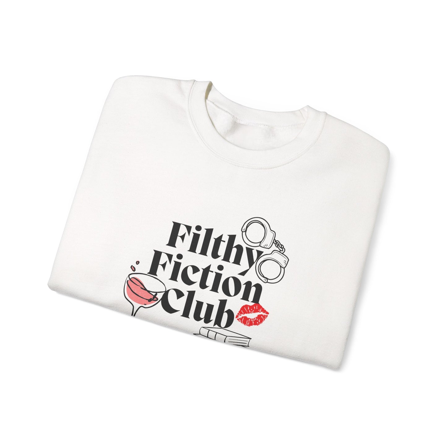 Filthy Fiction Club Sweatshirt – Bookish Smut Lover Pullover | Cozy Dark Romance Book Club Crewneck