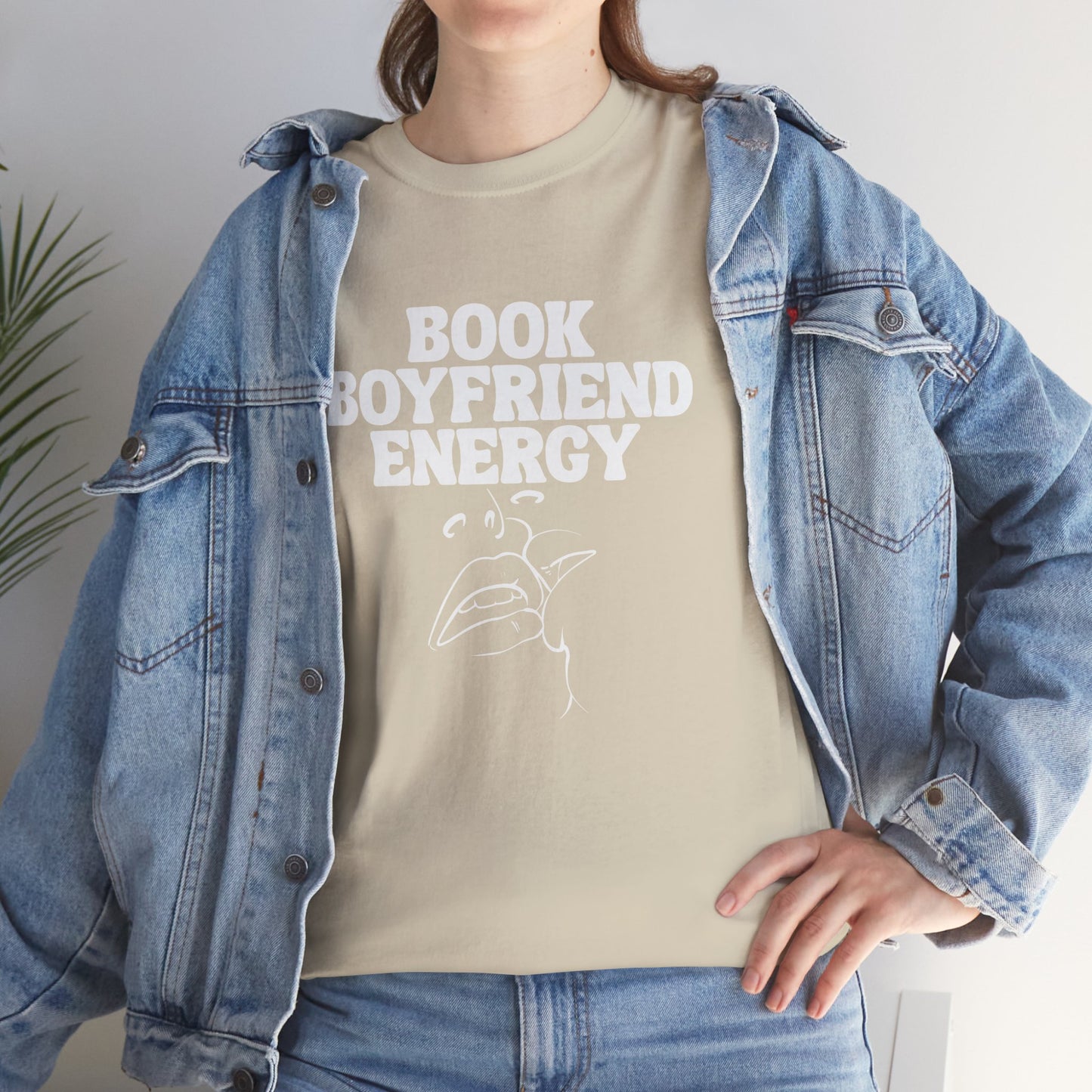 Book Boyfriend Energy Tee – Spicy BookTok T-Shirt for Romance Readers