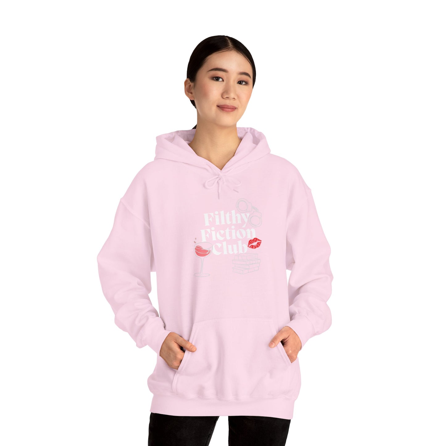 Filthy Fiction Club Hoodie – Smut Lover Bookish Aesthetic Unisex Sweatshirt