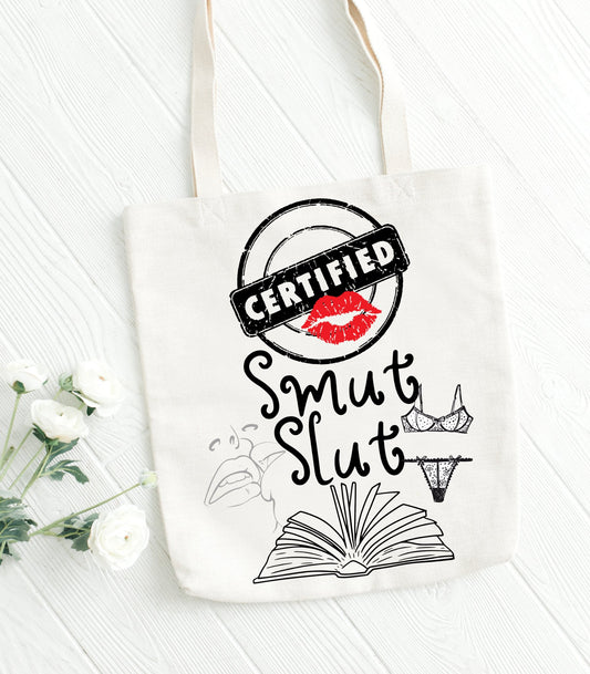 Certified Smut Club Tote – Spicy Book Girl Aesthetic Bag for Smut Readers & Booktok Baddies