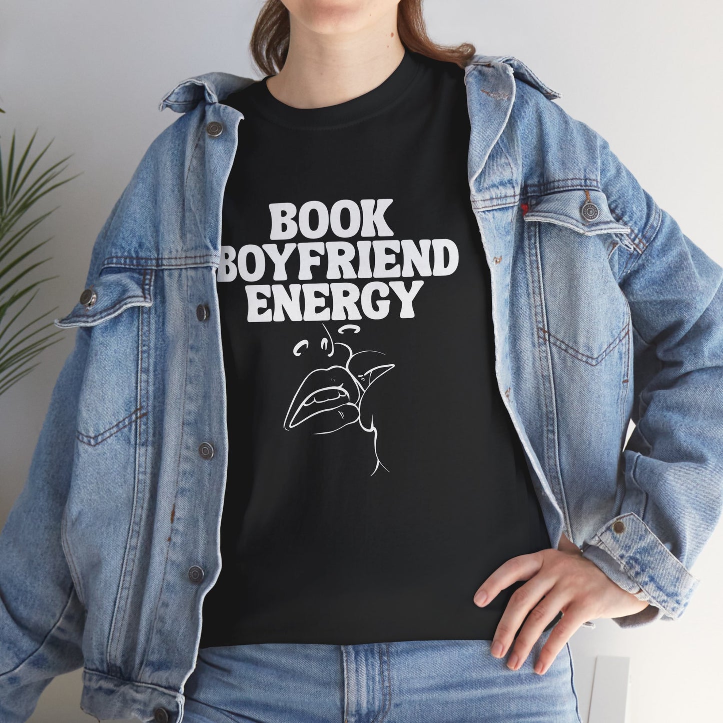 Book Boyfriend Energy Tee – Spicy BookTok T-Shirt for Romance Readers