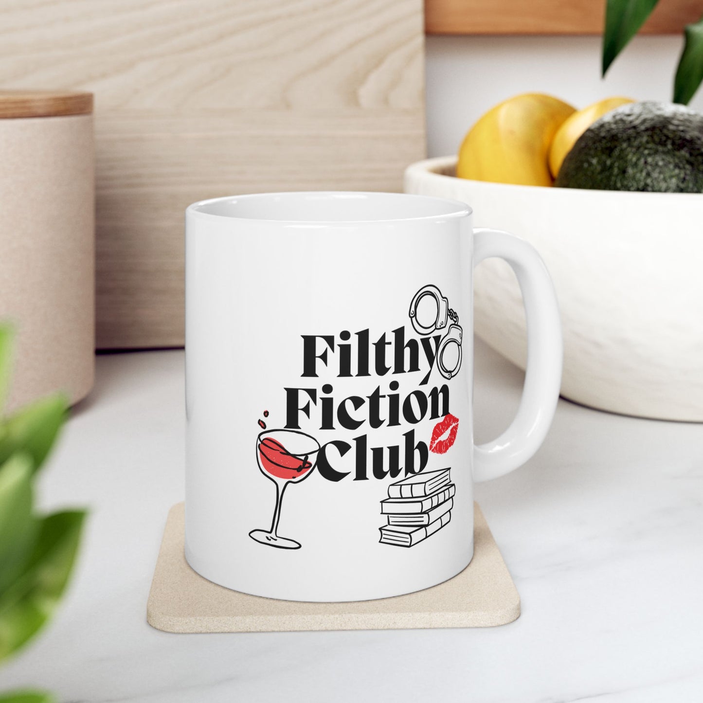 Read Smut, Drink Wine, Stay Spicy – Spicy Book Lover Mug for Romance & Filthy Fiction Fans