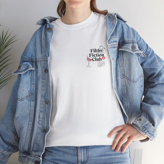 Filthy Fiction Club Tee – Spicy Book Girl Shirt for Smut Readers & BookTok Addicts