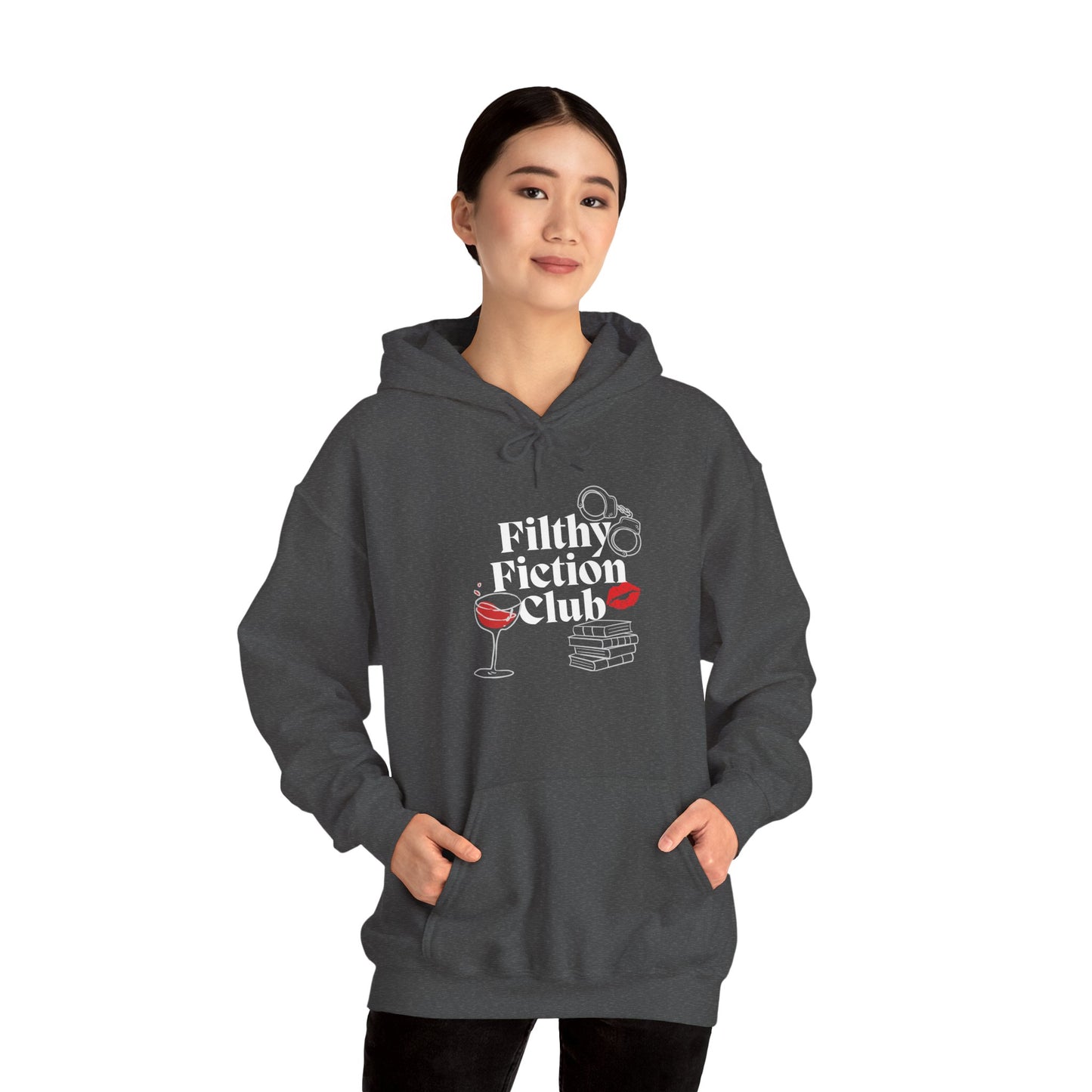 Filthy Fiction Club Hoodie – Smut Lover Bookish Aesthetic Unisex Sweatshirt