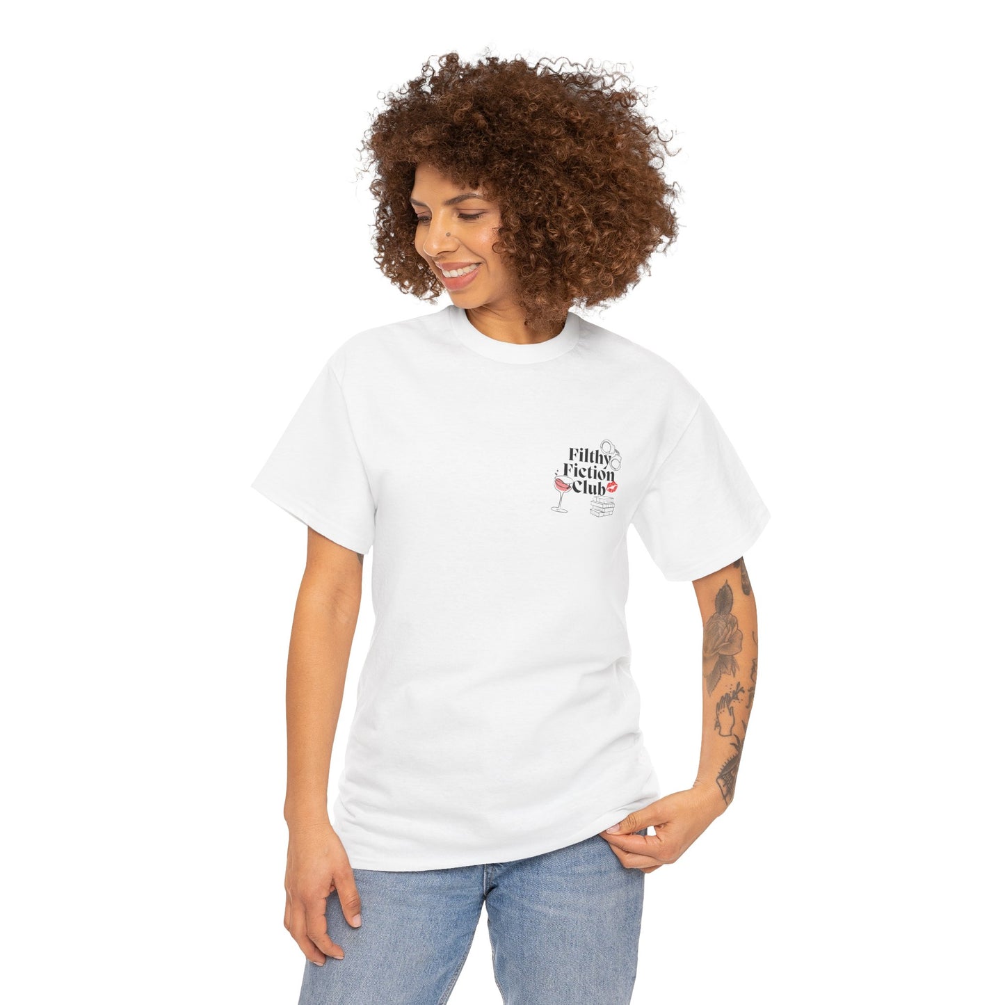 Filthy Fiction Club Tee – Spicy Book Girl Shirt for Smut Readers & BookTok Addicts