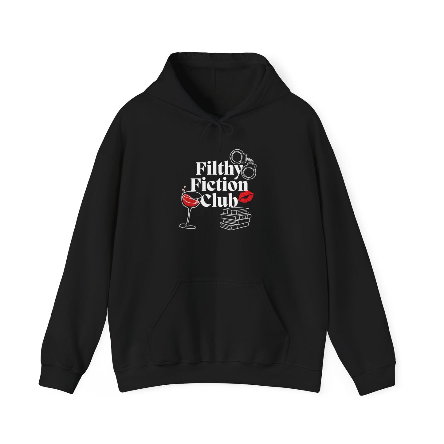 Filthy Fiction Club Hoodie – Smut Lover Bookish Aesthetic Unisex Sweatshirt