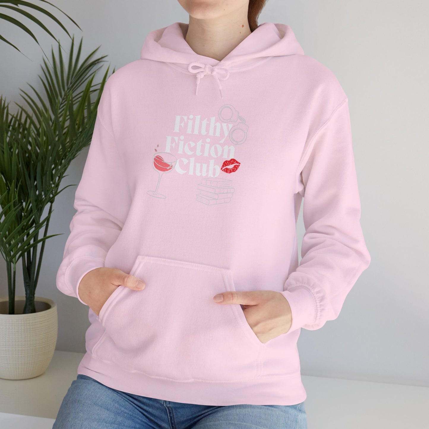 Filthy Fiction Club Hoodie – Smut Lover Bookish Aesthetic Unisex Sweatshirt