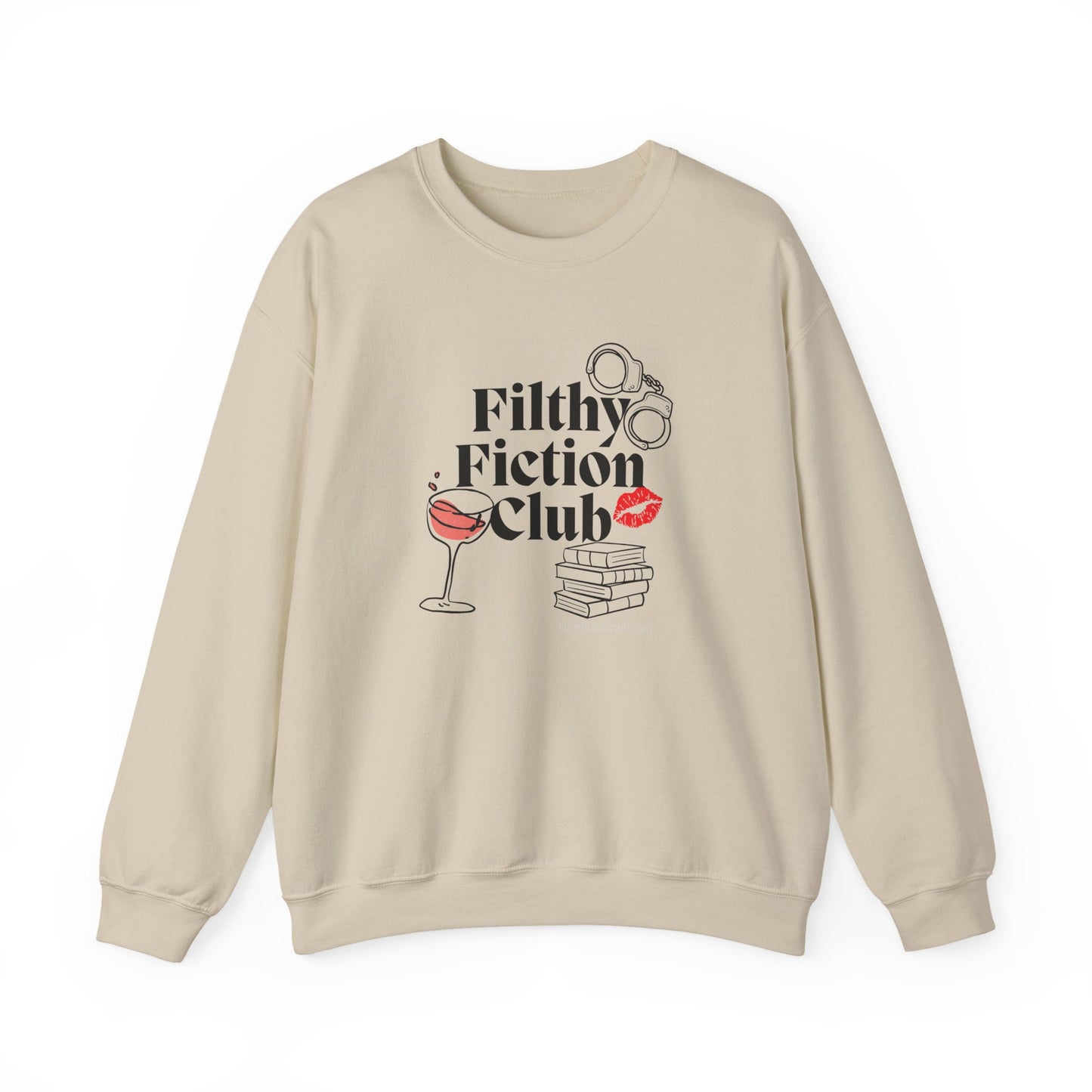 Filthy Fiction Club Sweatshirt – Bookish Smut Lover Pullover | Cozy Dark Romance Book Club Crewneck