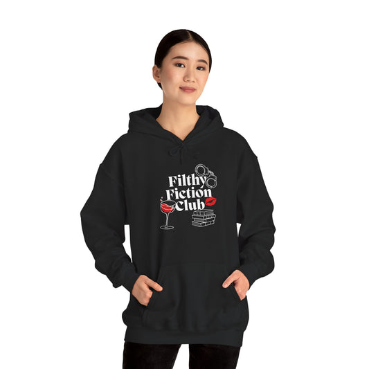 Filthy Fiction Club Hoodie – Smut Lover Bookish Aesthetic Unisex Sweatshirt