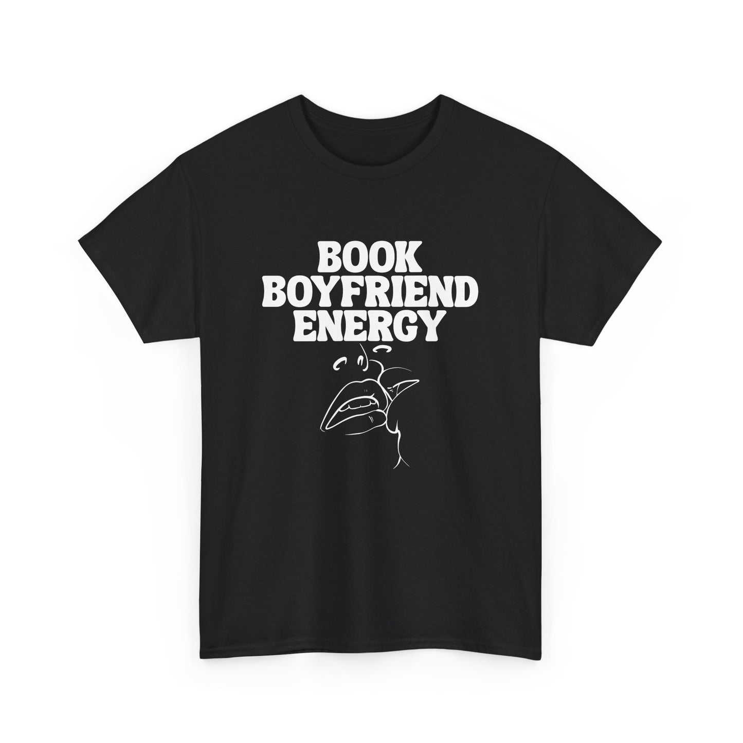 Book Boyfriend Energy Tee – Spicy BookTok T-Shirt for Romance Readers