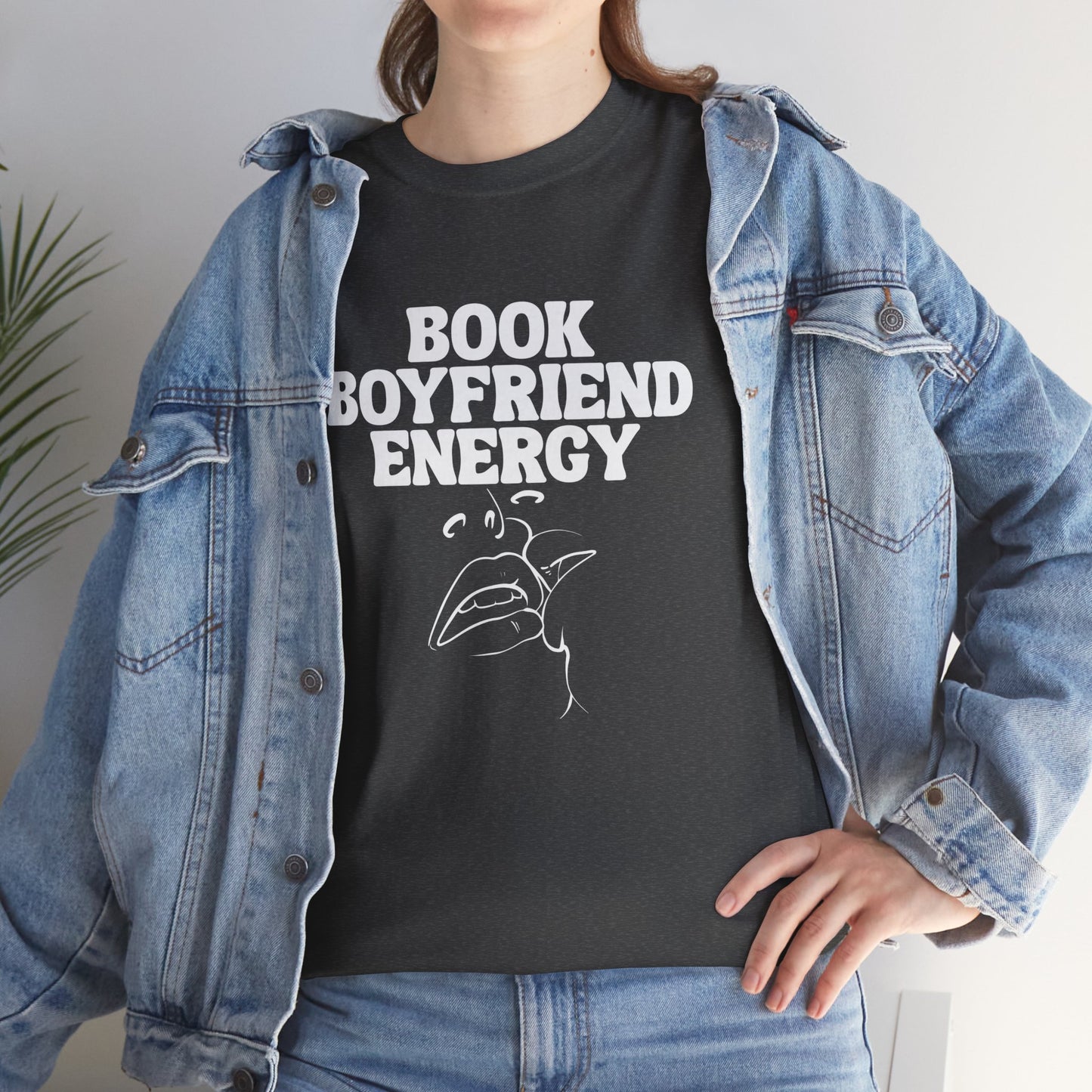 Book Boyfriend Energy Tee – Spicy BookTok T-Shirt for Romance Readers