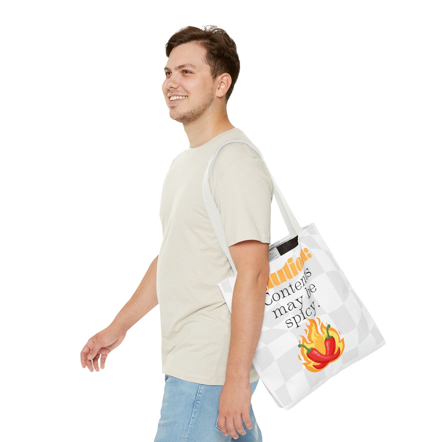 Caution: Contents May Be Spicy Tote Bag – Smut Book Lover Aesthetic Carry-All
