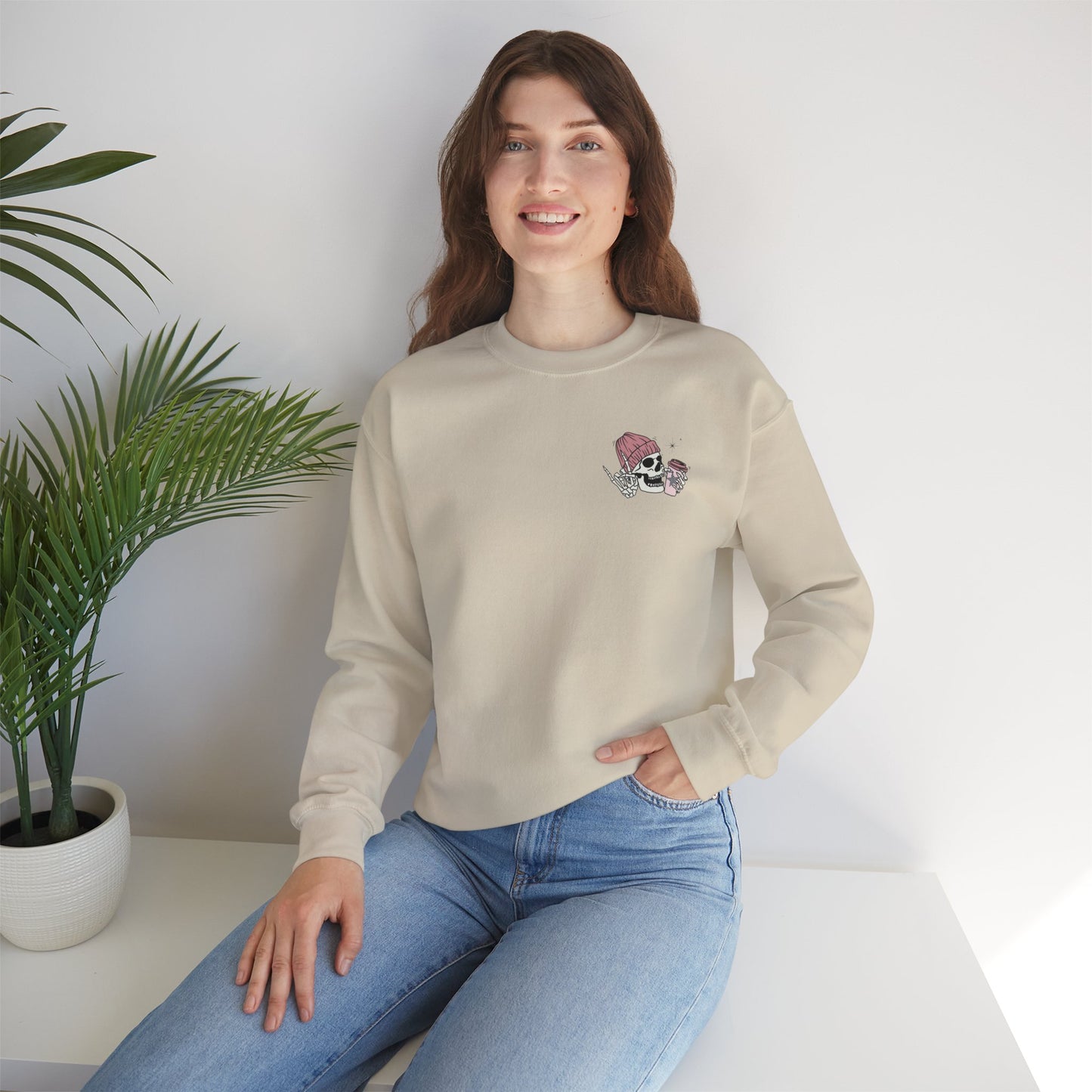 Fueled by Coffee and Smut Crewneck Sweatshirt – Spicy Book Lover Aesthetic