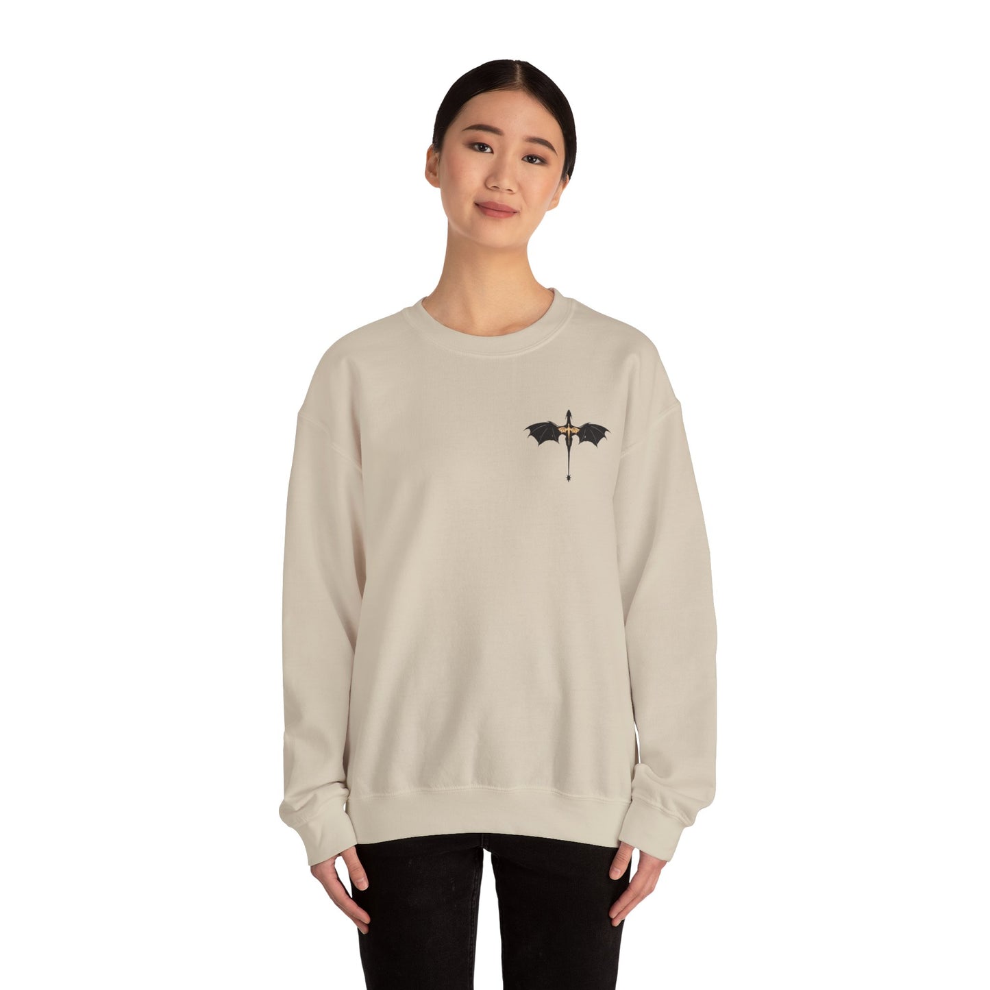 Night Court Smut Slayer Crewneck – Valkyrie Dragon Fantasy Sweatshirt for Booktok Babes