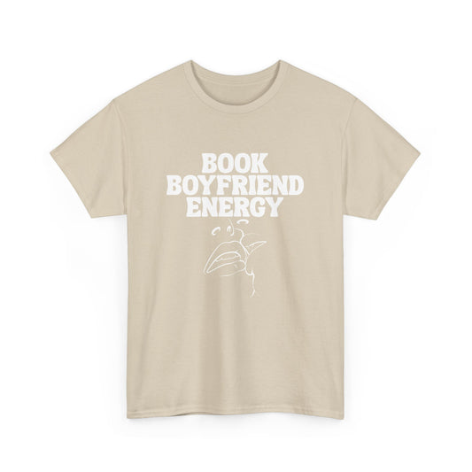 Book Boyfriend Energy Tee – Spicy BookTok T-Shirt for Romance Readers