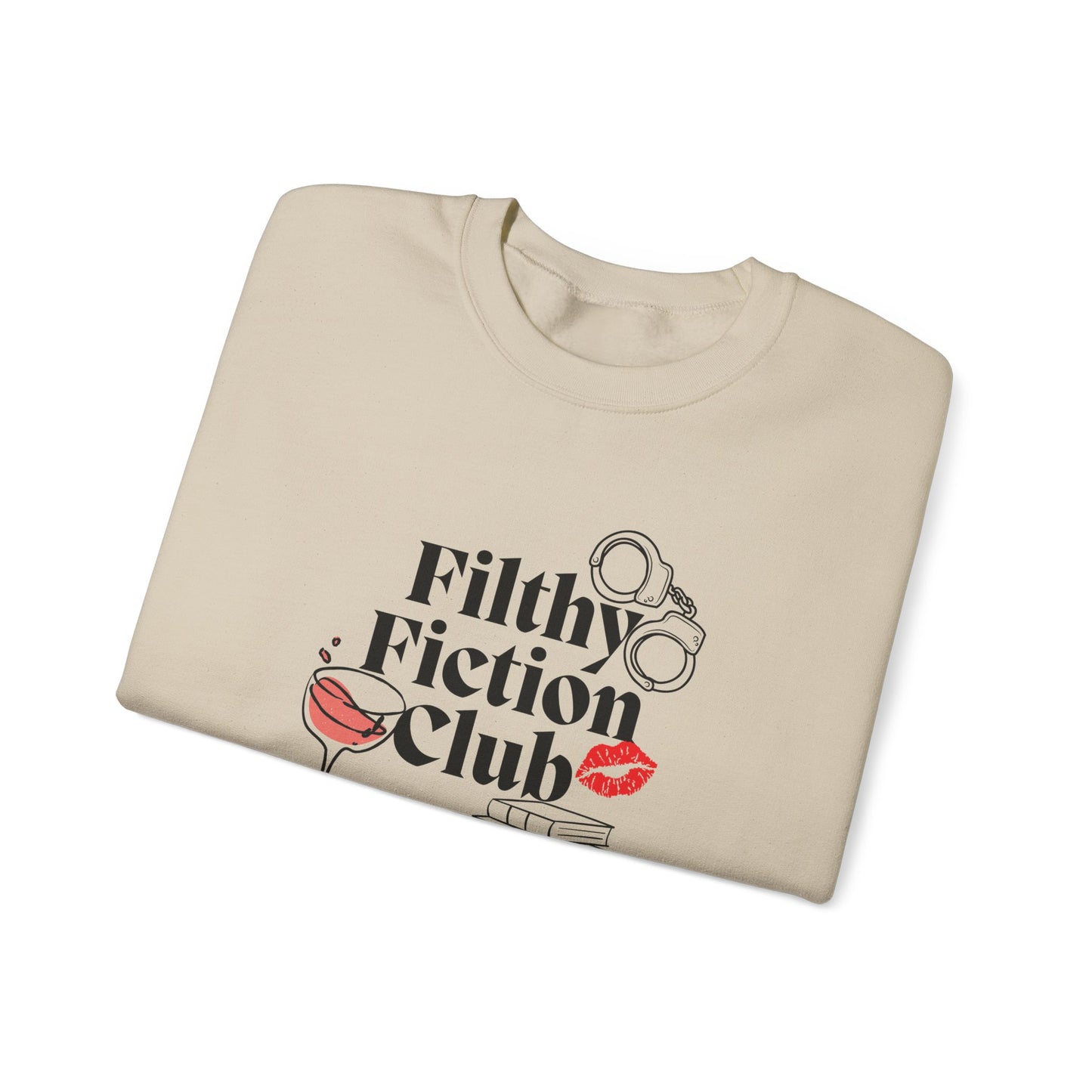 Filthy Fiction Club Sweatshirt – Bookish Smut Lover Pullover | Cozy Dark Romance Book Club Crewneck