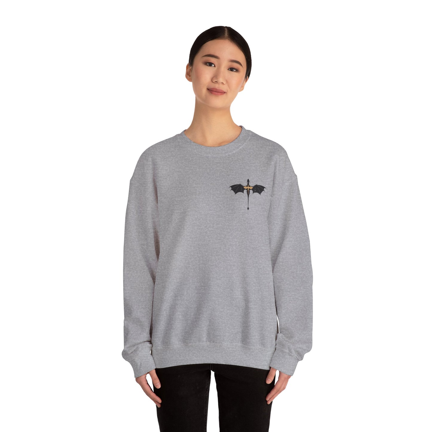 Night Court Smut Slayer Crewneck – Valkyrie Dragon Fantasy Sweatshirt for Booktok Babes