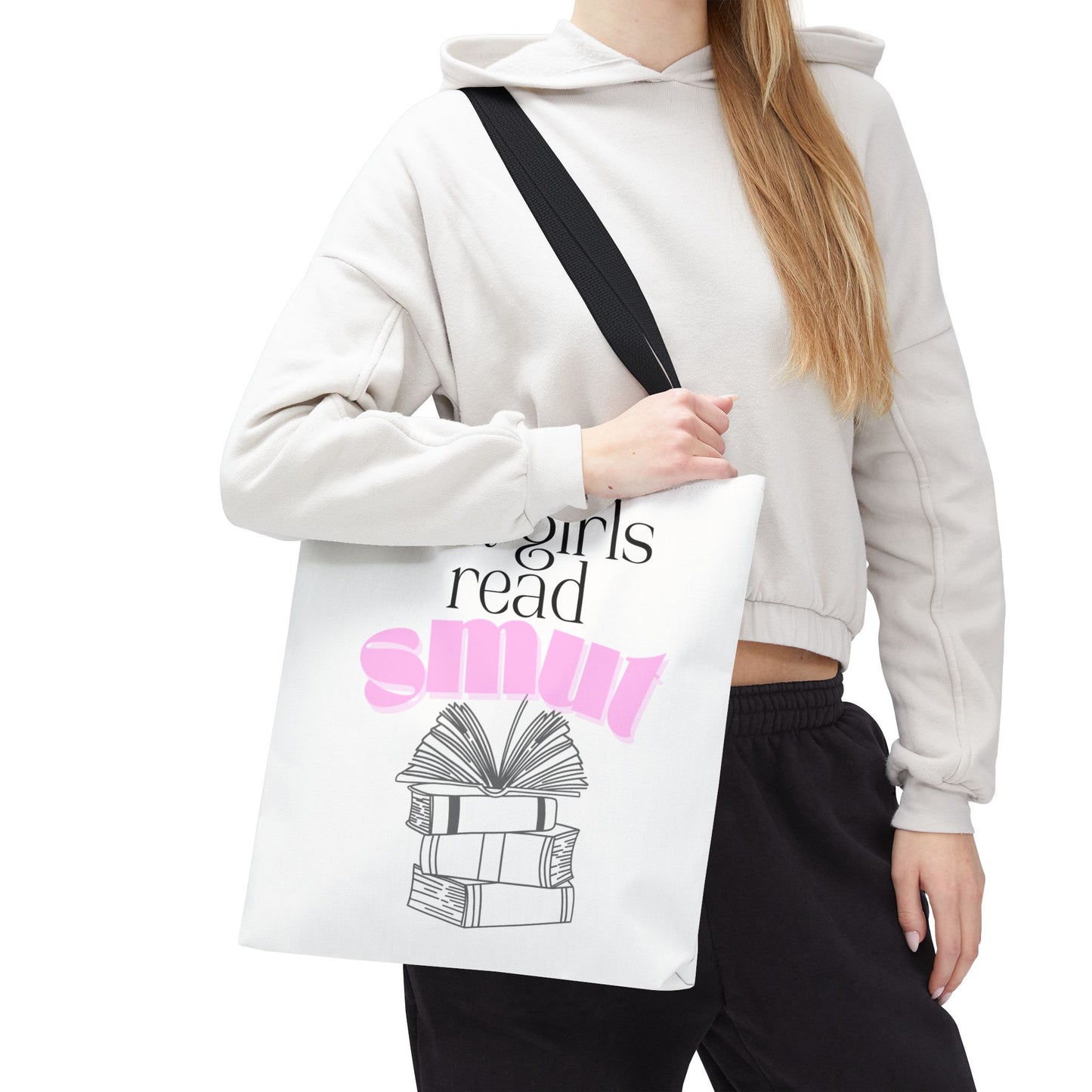 Hot Girls Read Smut Tote Bag – Spicy Book Club Aesthetic for BookTok Babes